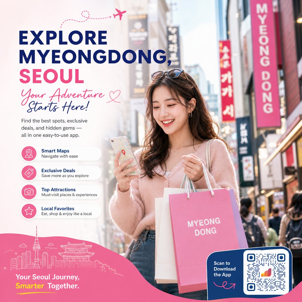 Exploring Myeongdong, Seoul with mobile data