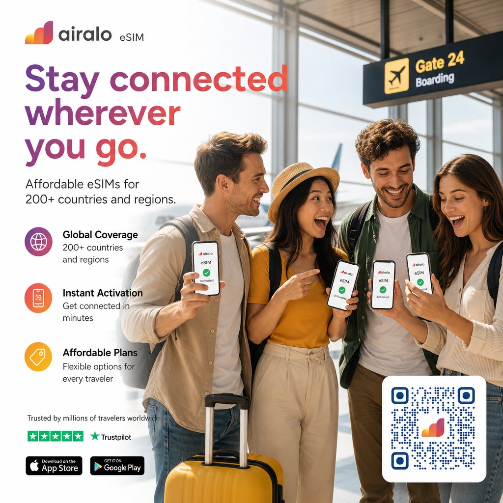 Airalo eSIM — stay connected wherever you go