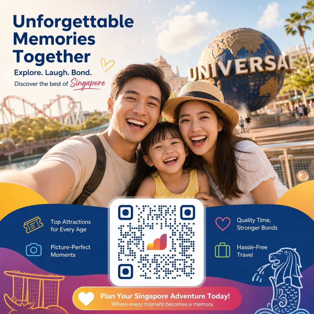 Family enjoying Singapore attractions